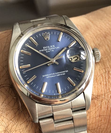 rolex oyster perpetual date 1500 blue dial|rolex oyster perpetual color chart.